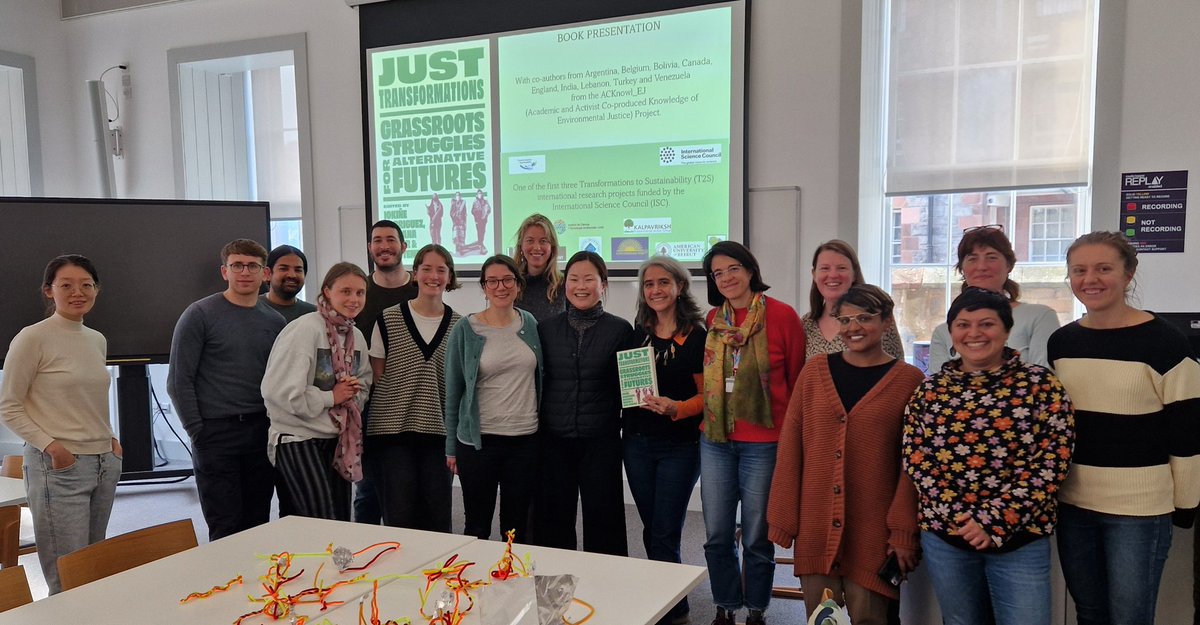 Many thanks Clare Barnes and Sam Staddon for inviting me to share our new book 'Just Transformations: grass roots struggles for alternative futures' with the Edinburgh Environment & Development Network from @for_forests