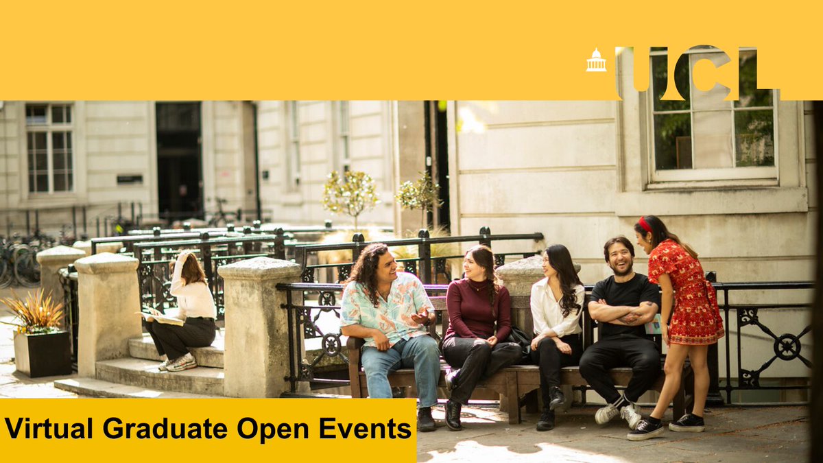 UCLSocHistSci's tweet image. Join us virtually this May for our #UCLGraduateOpenEvents 🗓️ 

As a UCL postgraduate, you’ll gain a globally-respected degree and learn from world-leading experts to master your field 🎓 

Book your place now: buff.ly/41u0HpG 

@UCLanthropology 
@UCLarchaeology