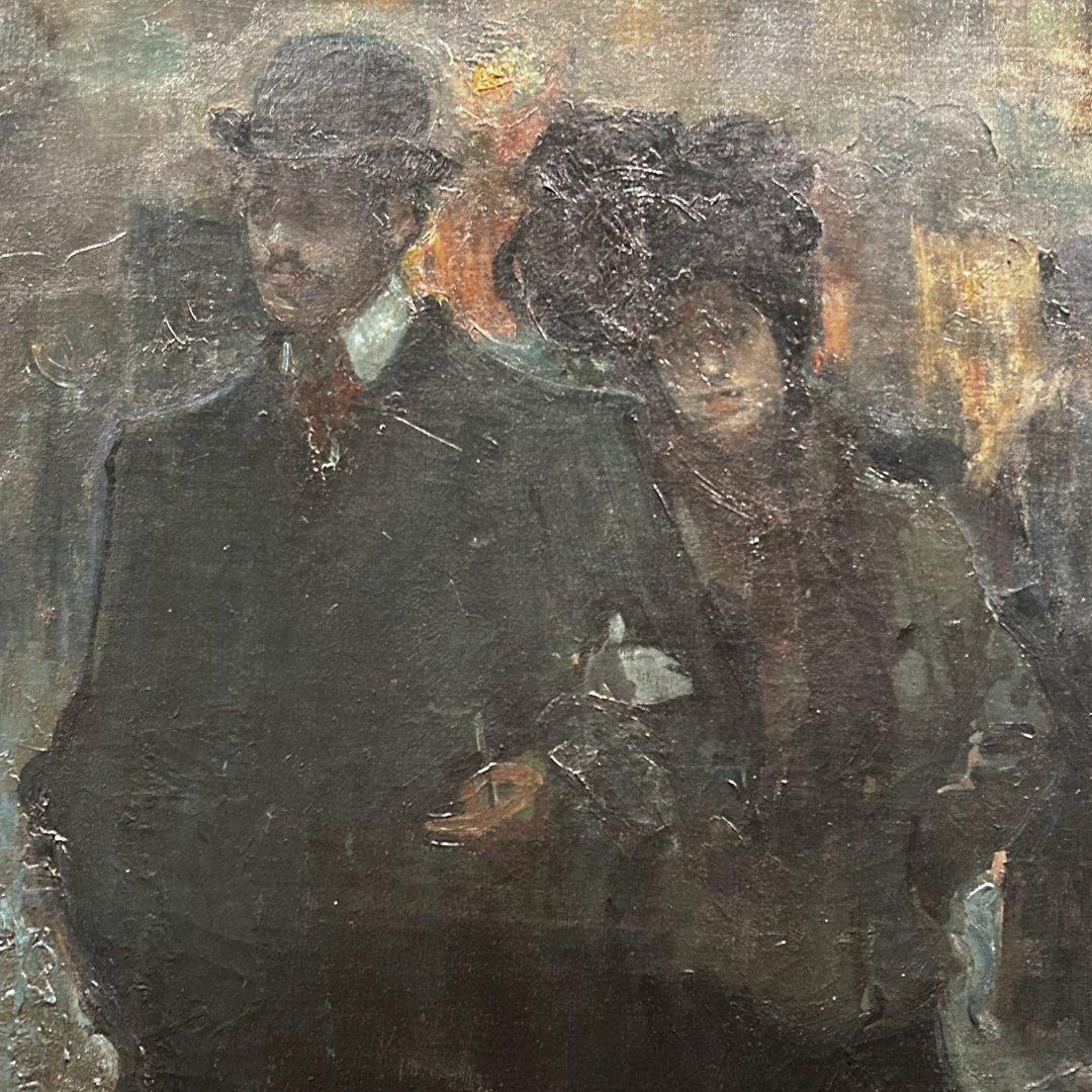 Hoy, en #DespiertaConArte, amanecemos con “Cuerda de presos” (1901).

José María López Mezquita alude en esta pintura a un conflicto arraigado en el imaginario popular español: el enfrentamiento entre guardiaciviles y gitanos, que sería también recogido por Lorca.

📍 Sala 208.03