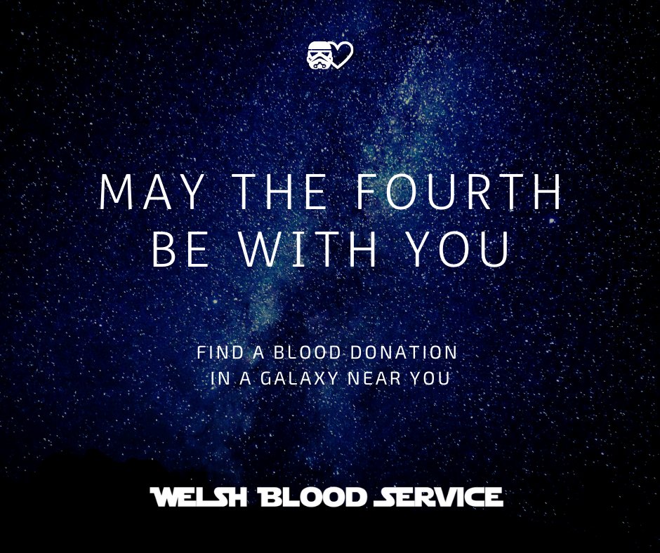 ❤️ Book your lifesaving appointment today: wbs.wales/app #StarWars #StarWarsDay