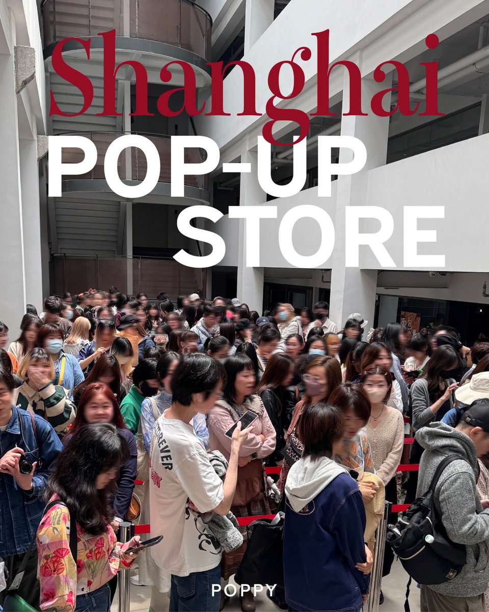 中国 上海POPUP開催中🇨🇳 初日から大行列！大盛況！驚き！ 途中で
