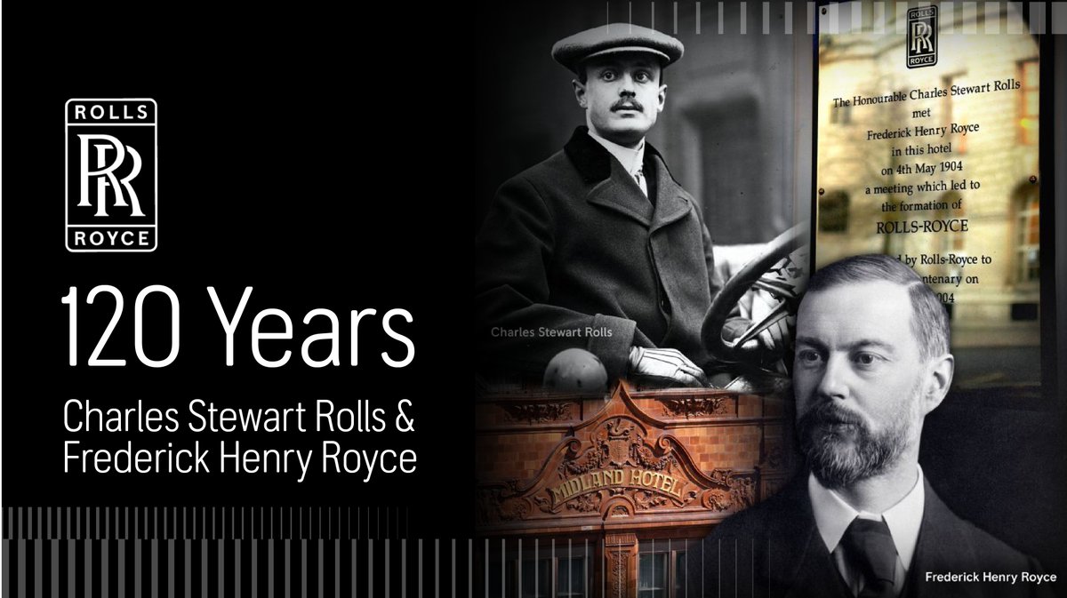 When Charles Rolls & Henry Royce met 120 years ago, they started a legacy of engineering excellence that continues to inspire innovation. Today, we deliver complex power & propulsion solutions for safety-critical applications in the air, at sea & on land. ow.ly/EqKp50RvZUT