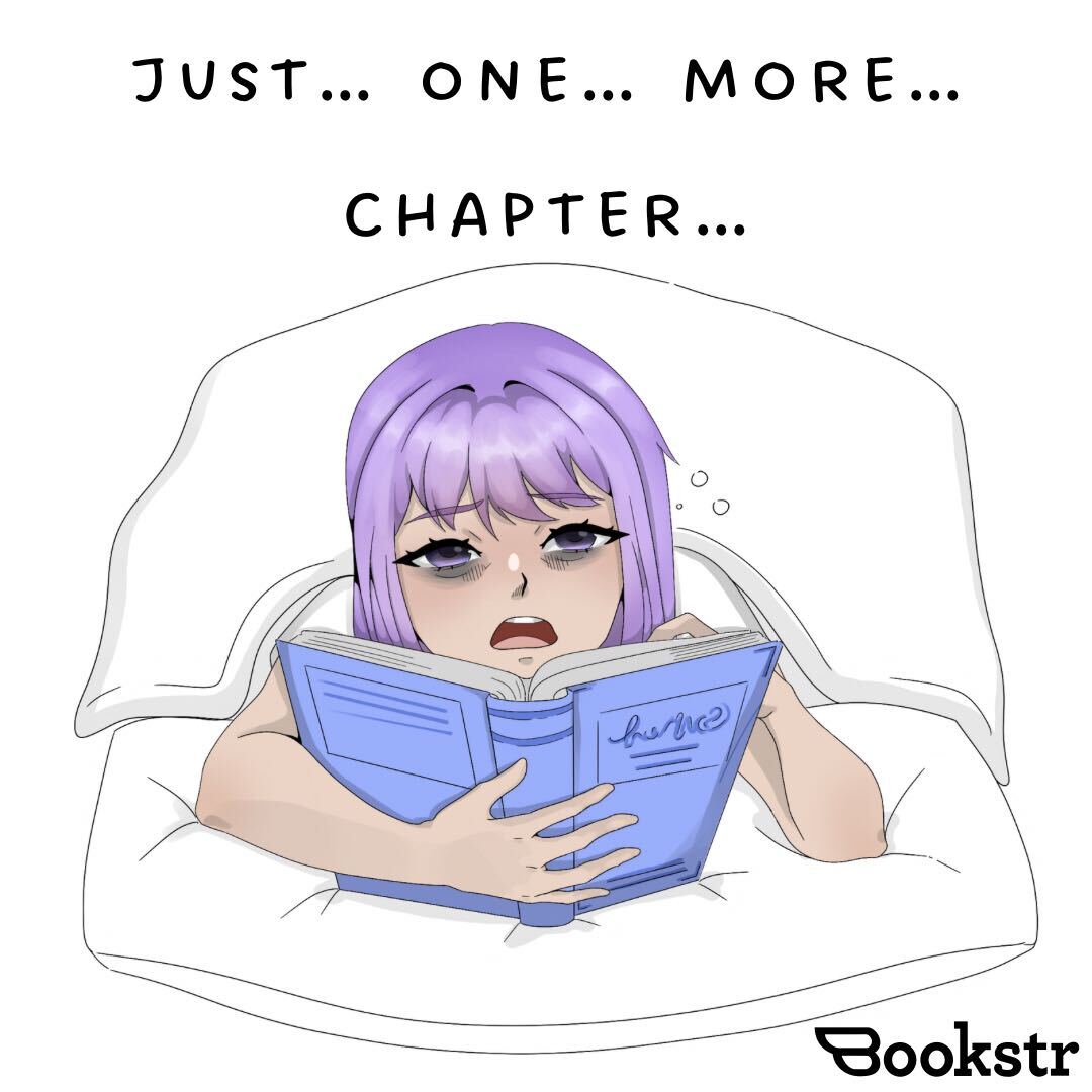 One more chapter is one of the many lies we bookworms tell ourselves. 🤣 

[ 🎨 Graphic by Maggie Malfroid ]

#onemorechapter #bookhumor #readingtime #booklover #bookworm #readingbinge