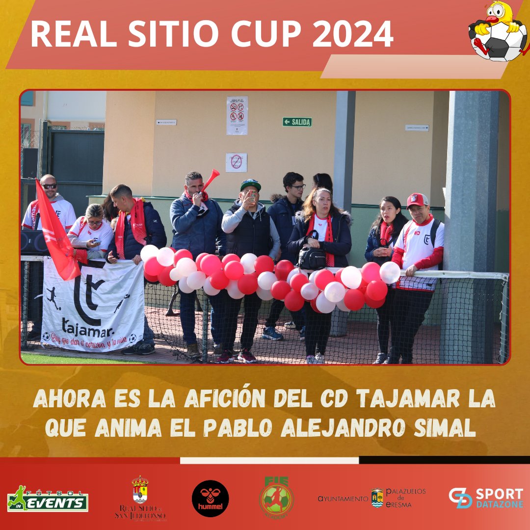 realsitiocup's tweet photo. 🟠 Será la primera hora de la mañana pero eso le da igual a la afición del @CDTajamarFutbol

#FieXperience #RealSitioCup #torneo #deporte #Realsitiodesanildefonso #Palazuelosdeeresma #futbolbase #futbol #club #escuela https://t.co/CJfYOaKG8p
