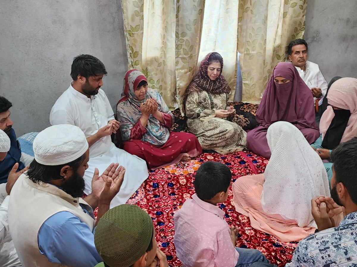 Met the family of Congress Leader Bilal Rashid at his residence in Dhanore Jarrallan, Rajouri to offer my condolences on the sad demise of his nephew. May Allah Ta’aala give them the strength to overcome this loss.