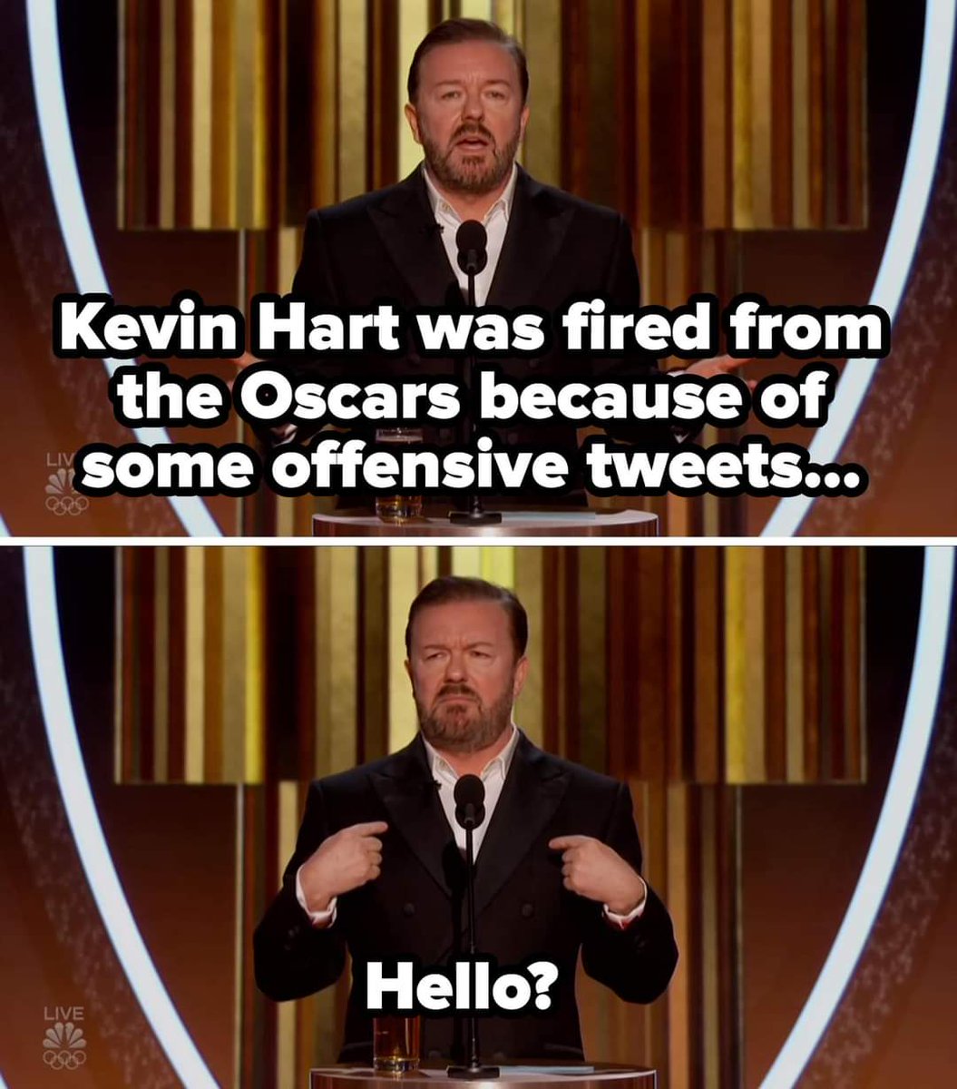 Some 'Offensive' tweets 😂

#GoldenGlobes #GoldenGlobes2020
@rickygervais 🔥
