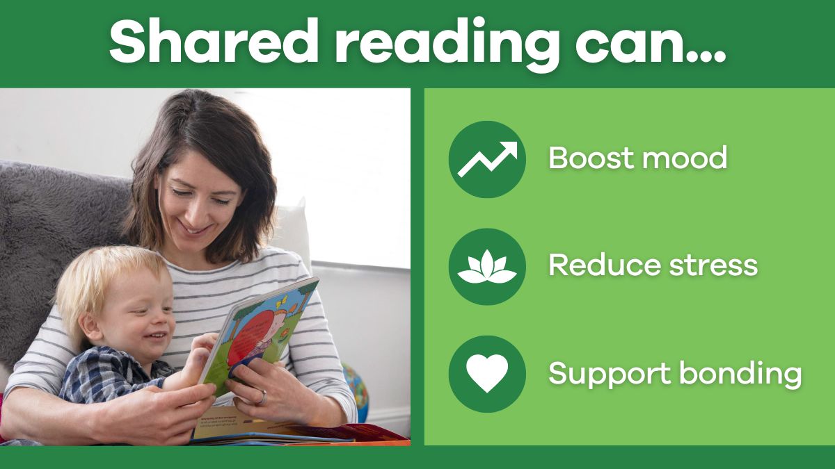 It's #MaternalMentalHealthWeek... but did you know that reading together has benefits for parents and carers as well as their children?

Research shows that the closeness created by shared reading can boost mood, reduce stress and help families to bond 👇

booktrust.org.uk/what-we-do/imp…