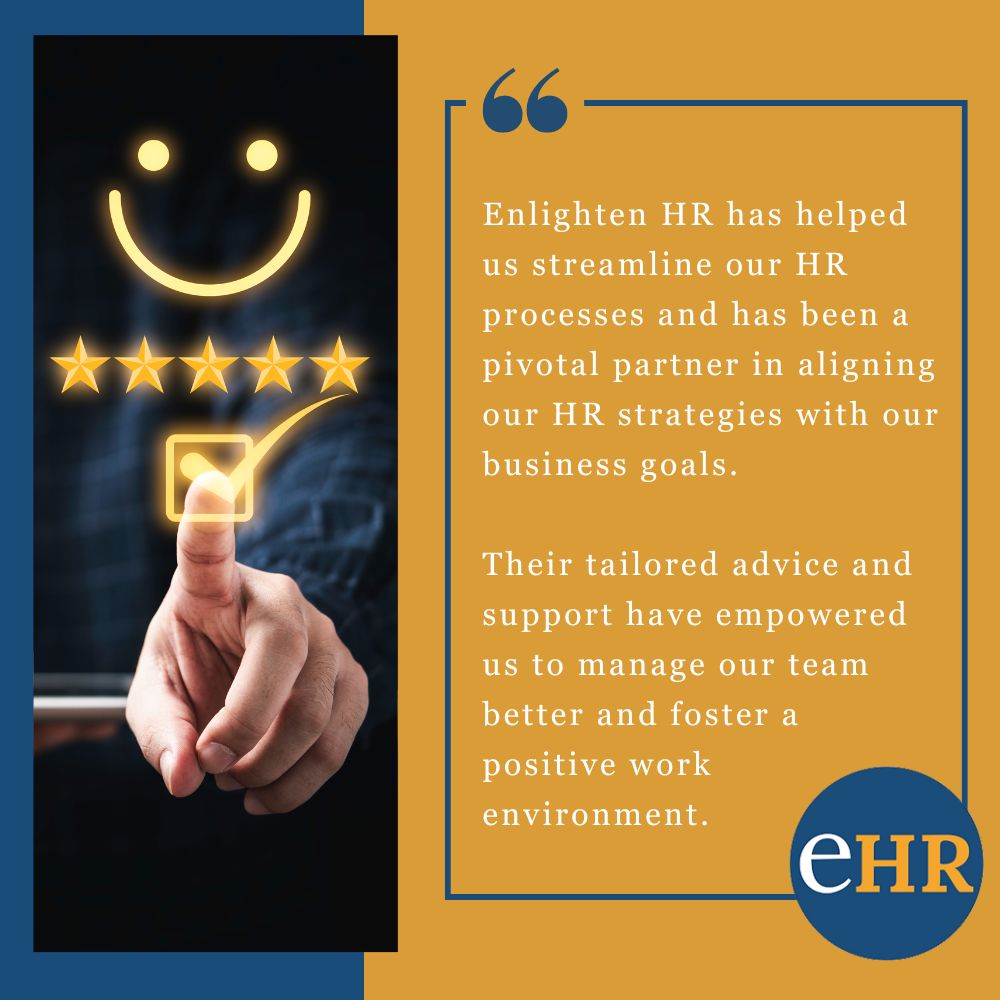 When we ask our clients for review on our HR services, we are always incredibly proud of their feedback, no more so, than this recent one from a Director of Group Operations.

#enlightenHR #hrconsultant #bristol #devon #hradvice #hrconsultants #hr #hrcompany