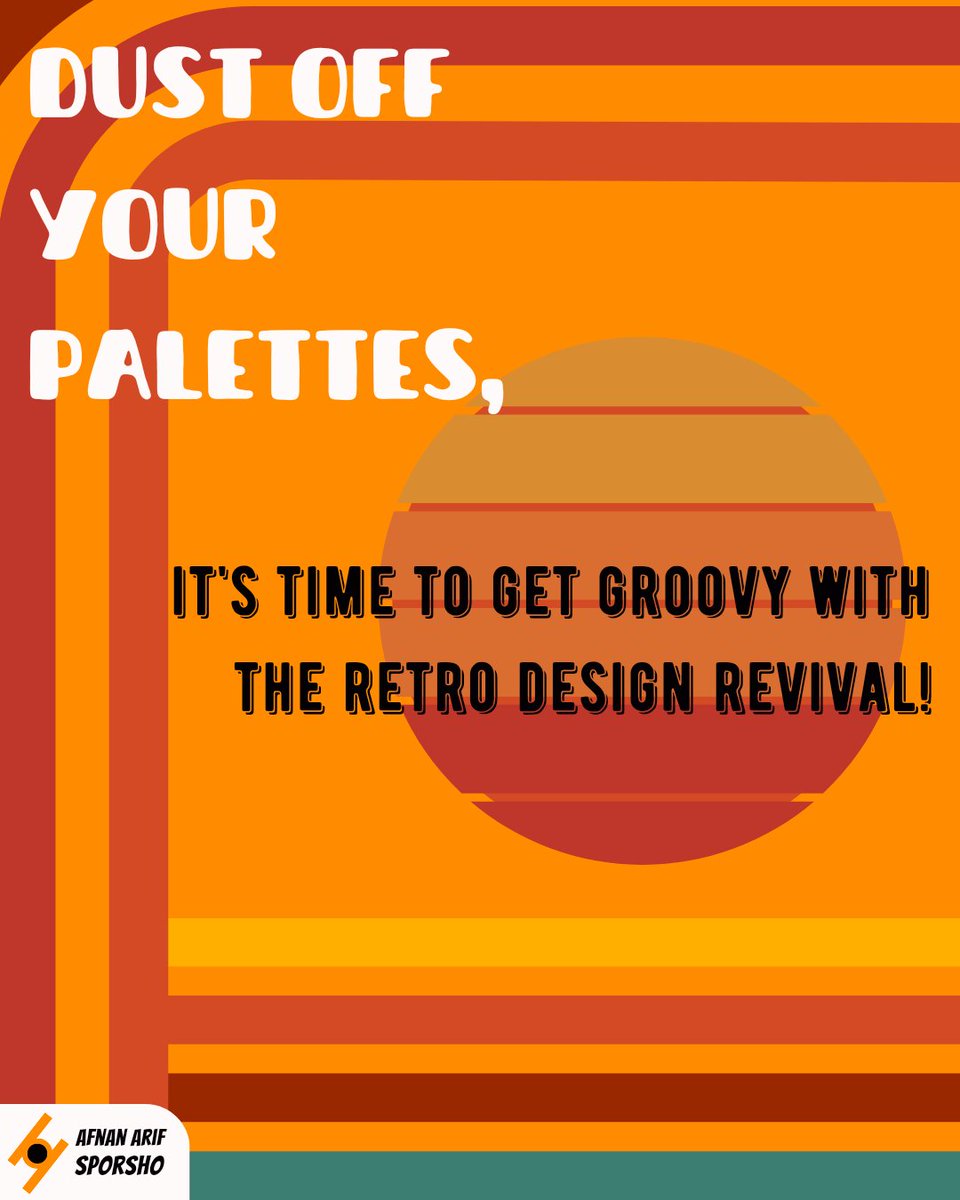 Calling all creatives! The retro design trend is hotter than ever! From Memphis Milano to Art Deco, it's time to infuse your work with some vintage flair. #RetroRevival #DesignTrends