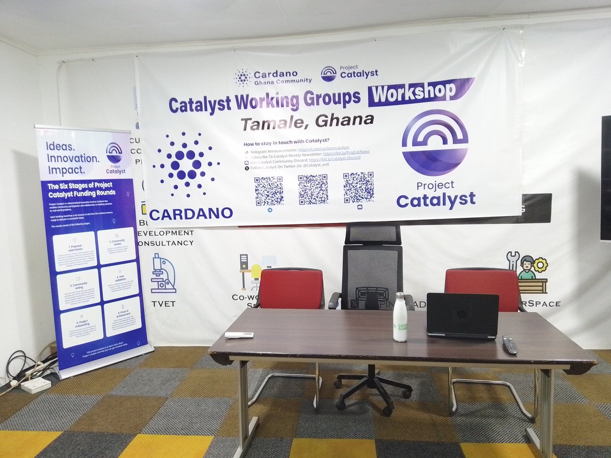 GM #CardanoCommunity, a day for @Catalyst_onX working groups in Tamale. Without for updates on @Cardanoghana. #CWG24 #projectcatalyst #fund12 #cardano
