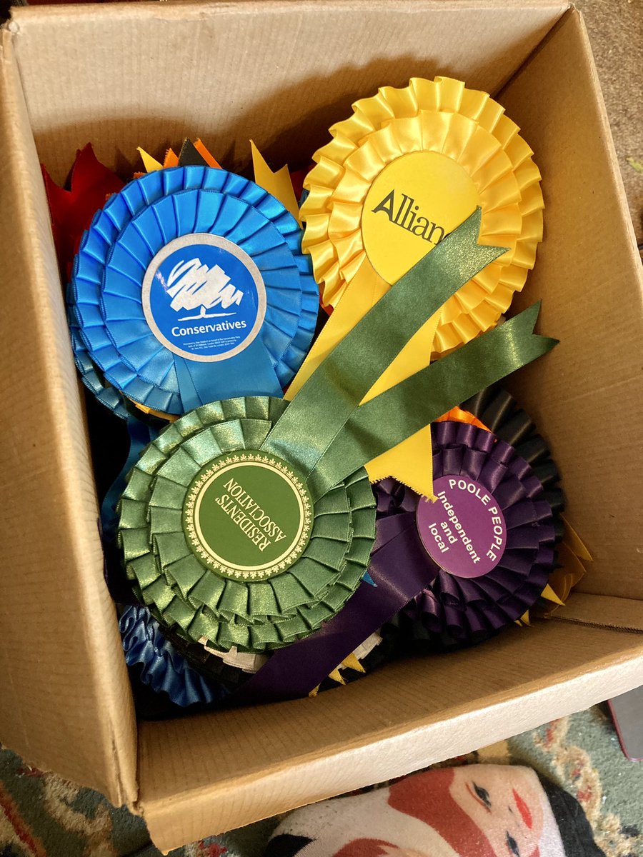 It’s that time of year again! Now that elections are over, I’d like to re-advertise my rosette collection, which includes 96 pieces from 53 parties and candidates! If any candidates or activists would like to rehome their rosette, I accept pieces from any party, large or small!