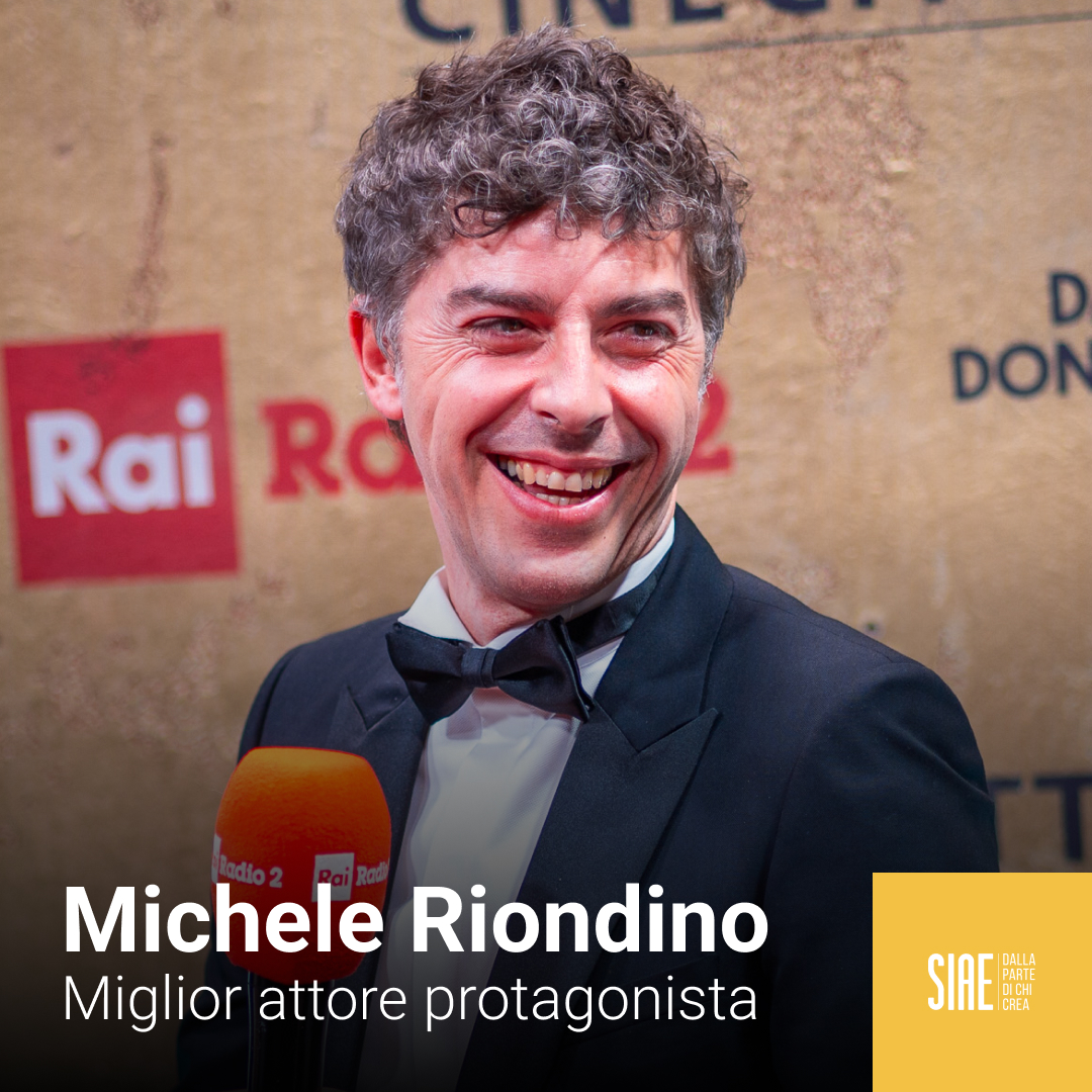 Ai @PremiDavid 'Palazzina LAF' di Michele #Riondino ottiene ben 3 riconiscimenti, fra cui Miglior attore protagonista. #david69 #siae #dallapartedichicrea
