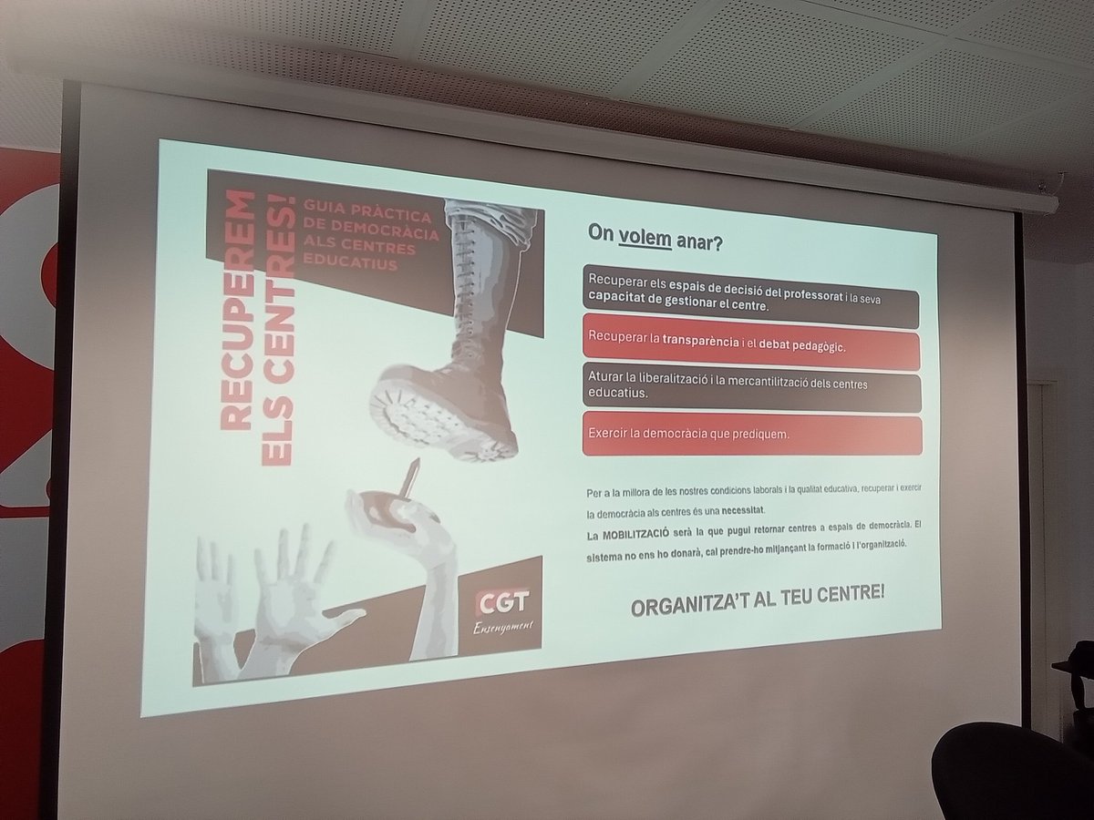 CGTEnsenyament's tweet image. Com podem recuperar els centres?
Aquí teniu un tastet del curs de Democràcia als Centres que estan impartint avui vàries companyes. 
Cap a on anem i cap a on volem anar👇🏾👇🏾👇🏾