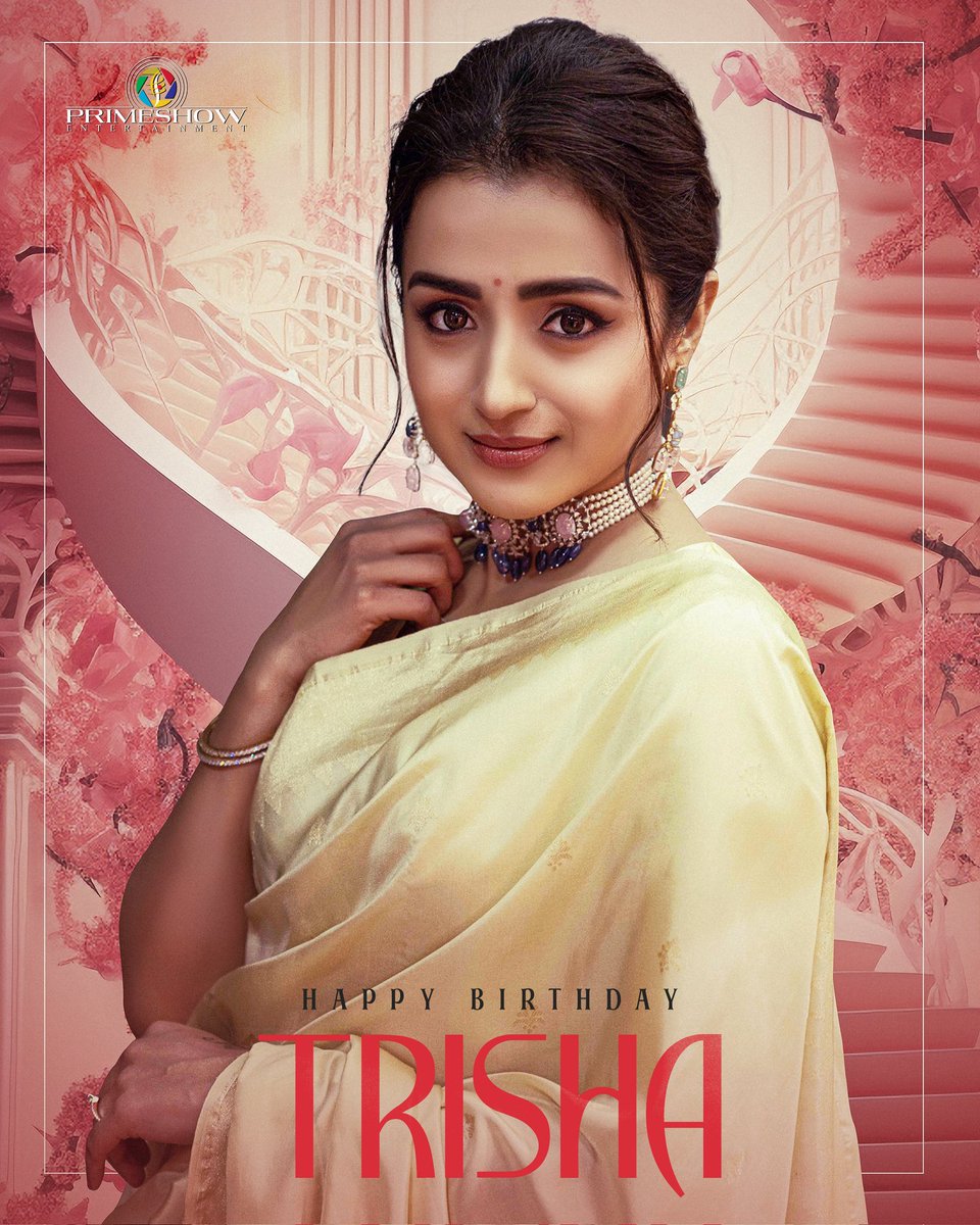 Wishing the timeless beauty, the performer @trishtrashers, a very happy birthday!! Have a wonderful year ahead. ❤️ 🎉 #HBDTrishaKrishnan