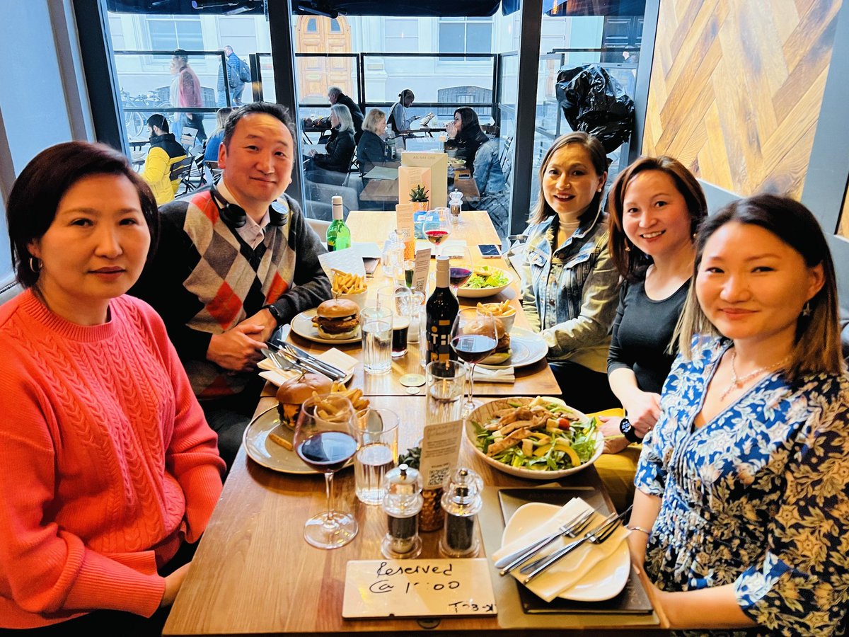 MONGOL Identity 🌐 (@mongolidentity) on Twitter photo Some of Mongol Identity team members in London. Wonderful people. Great company, lovely food, fascinating discussion. Always grateful for everyone's efforts. #Volunteers #nonprofit #GiveBack
<a href="/Alta_mn/">Altaa</a>
<a href="/anhbayar_o/">Анхбаяр Отгонбаяр</a>
<a href="/Guuye/">Uuganaa Ramsay</a> <a href="/DrSaranzaya/">Saranzaya</a> <a href="/yadmaa_nyamaa/">Nyamaa Yadmaa</a> Some of Mongol Identity team members in London. Wonderful people. Great company, lovely food, fascinating discussion. Always grateful for everyone's efforts. #Volunteers #nonprofit #GiveBack
<a href="/Alta_mn/">Altaa</a>
<a href="/anhbayar_o/">Анхбаяр Отгонбаяр</a>
<a href="/Guuye/">Uuganaa Ramsay</a> <a href="/DrSaranzaya/">Saranzaya</a> <a href="/yadmaa_nyamaa/">Nyamaa Yadmaa</a>