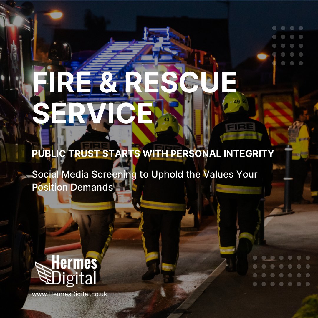 Heroes in uniform deserve a spotless reputation. Our discreet screening ensures just that. #FireService #FireFighters #FireRescue ➡️ bit.ly/3EfjVES