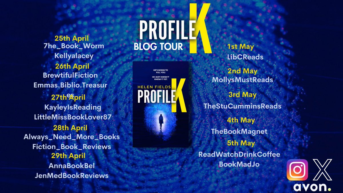 It’s my stop on the @AvonBooksUK #BlogTour for #ProfileK by @Helen_Fields and I absolutely loved this book. Find out more on my blog: thebookmagnet.co.uk/2024/05/blog-t…