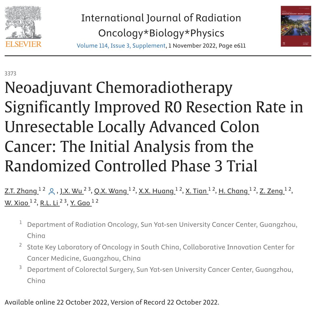 @DrNarendran82 @FabArcidiacono8 @DrewMoghanaki @ldawsonmd @MikeChuongMD @_ShankarSiva @CancerConnector @NCCN Check out this study suggesting improved overall survival with NACCRT for initially unresectable, non-metastatic locally advanced CRC: 🔬 Conversion to resectability: 20% to 84% 🔬 R0 resection rate: 20% to 80% 🔬 2-year PFS: 37% to 72% 🔬 2-year OS: 73% to 96% 🔬 No…