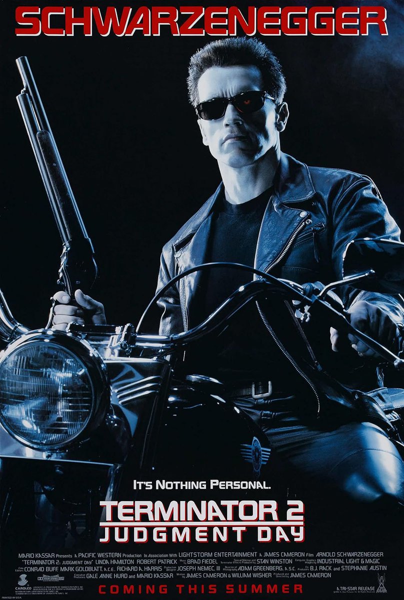 finally rewatched #Terminator2 and i loved every second of it. one of, if not the greatest sequel of all time. from the story to the vfx, it doesn’t feel the least bit dated even 30 years later. for a film about going back in time, it’s astonishingly timeless