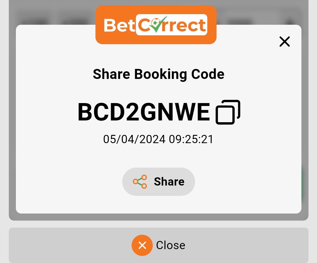 6 Odds Banger on @BetcorrectNG Code👉🏾👉🏾BCD2GNWE Don't have an account? Register using the link below. Make a deposit and get up to 100K in Bonus. Register👉🏾👉🏾bit.ly/343bettips