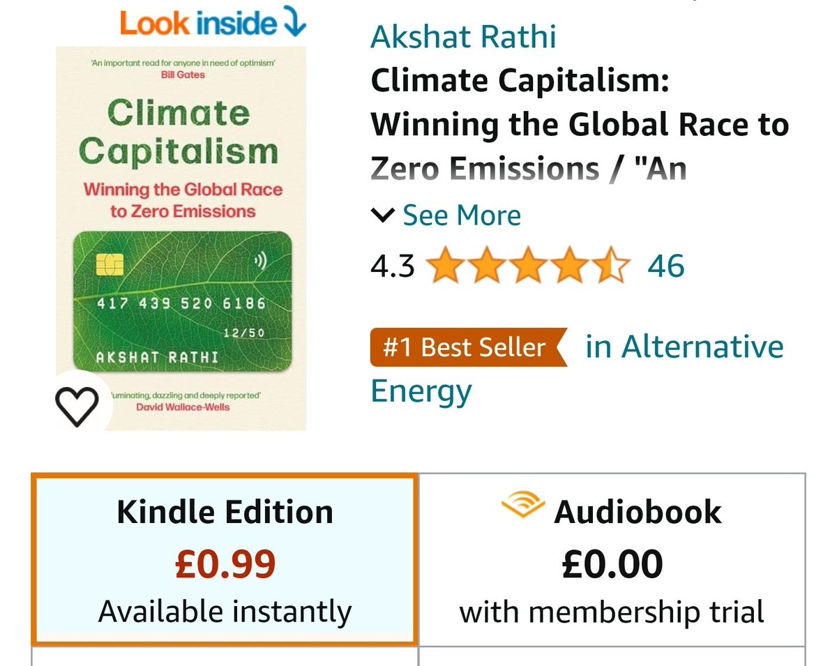 Happy Saturday! Amazon has decided to drop the Kindle price of Climate Capitalism to less than £1. Take advantage while it lasts! amazon.co.uk/gp/aw/d/B0B8H2…