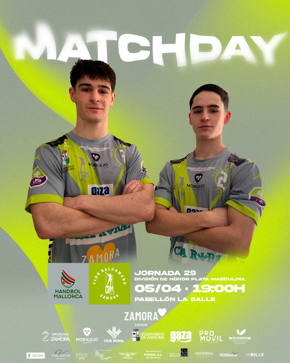 🔥 DÍA DE PARTIDO 🔥 👋🏻 ¡Buenos días afición! Penúltimo partido de liga y último fuera de casa ¡Vamos a por ello! 🆚 @HandbolMallorca ⏰ 19:00H 🏟️ Pabellón La Salle 📺 youtube.com/watch?v=pLMlPG… 💚💙 #LoLlevamosEnLaPiel