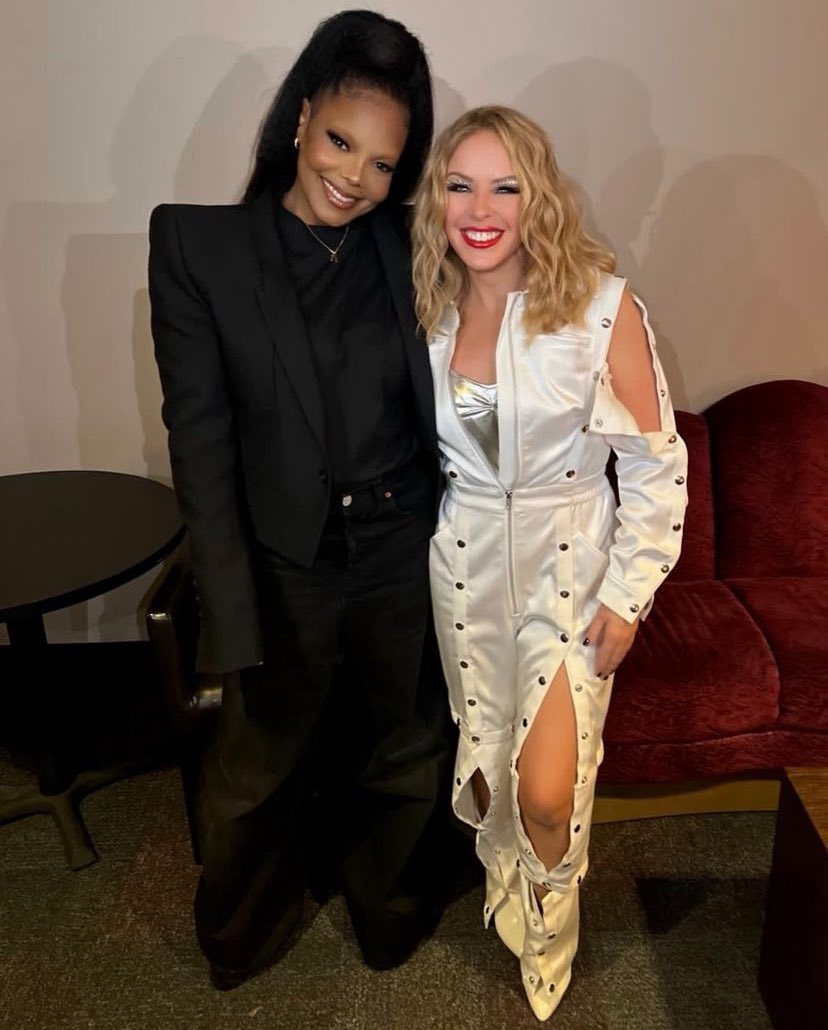 Legends support legends. 
<a href="/JanetJackson/">Janet Jackson</a> <a href="/kylieminogue/">Kylie Minogue</a>