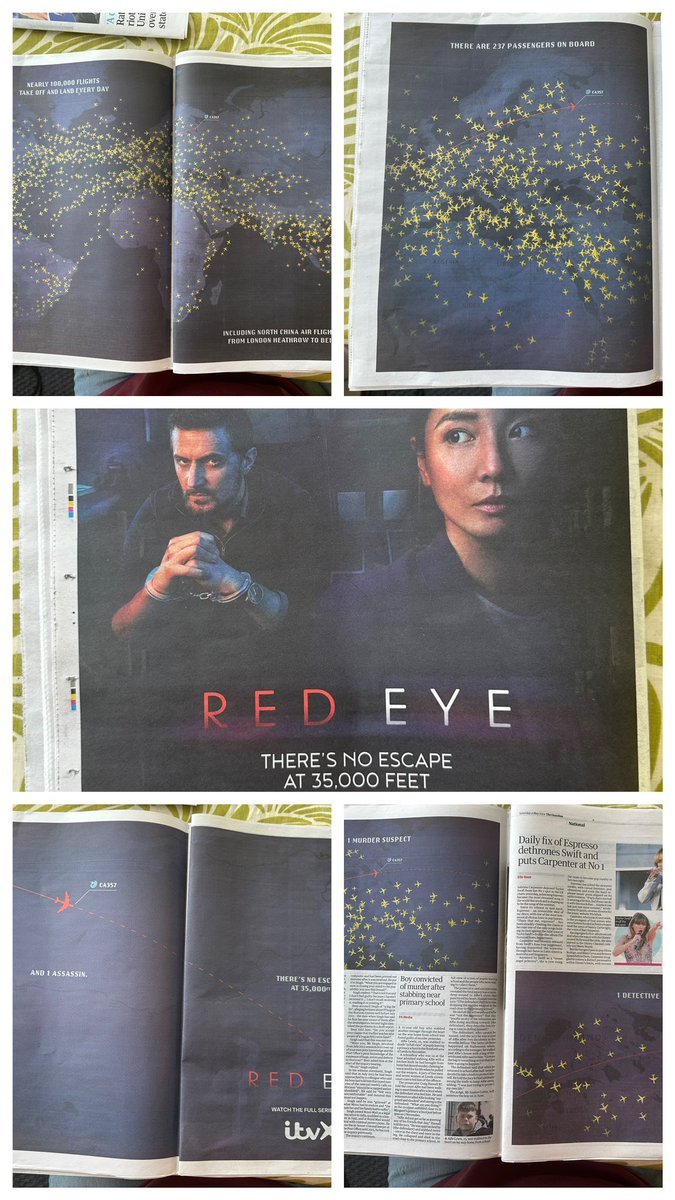 Today’s Guardian main paper - 56 pages of which 7 pages are adverts for the same TV series #RedEye