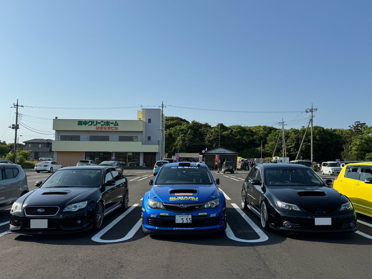 #僻地オフ
僻地オフ2次会
　　　　　　　　SUBARU✨並べ☺️
BL✨GRB✨GRF✨