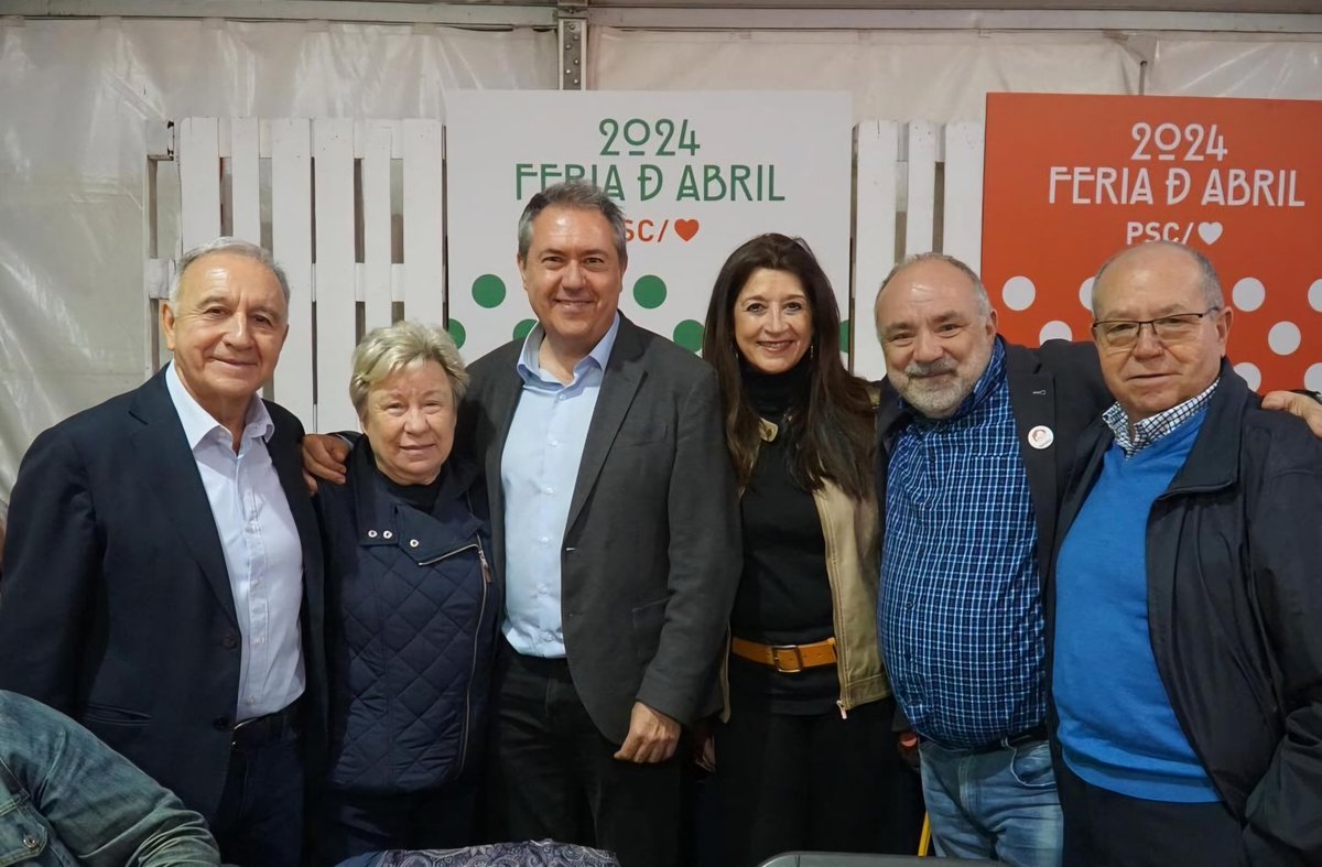 Gracias por haberme invitado a compartir vuestra Feria de Abril de Barcelona, rodeado de afecto y del calor de las entidades culturales que quieren a Cataluña y a Andalucía y de los compañeros del PSC, como el ministro @jordihereub, @LluisaMoretSabi o el senador @AntoniPovedaSJD.