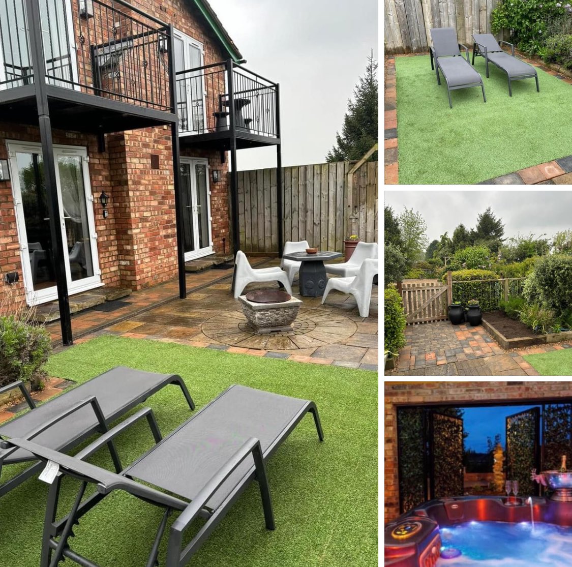 Rain didnt stop us completing works at View with private hot tub yesterday 
Sun lounge area ready for guests 
 ☀️🕶️ 💚🏡
#holiday2024 #greatplacestostay
#LincolnHoliday #beautifulgardens
#LincsConnect #holidayhome #hottubholidaysuk