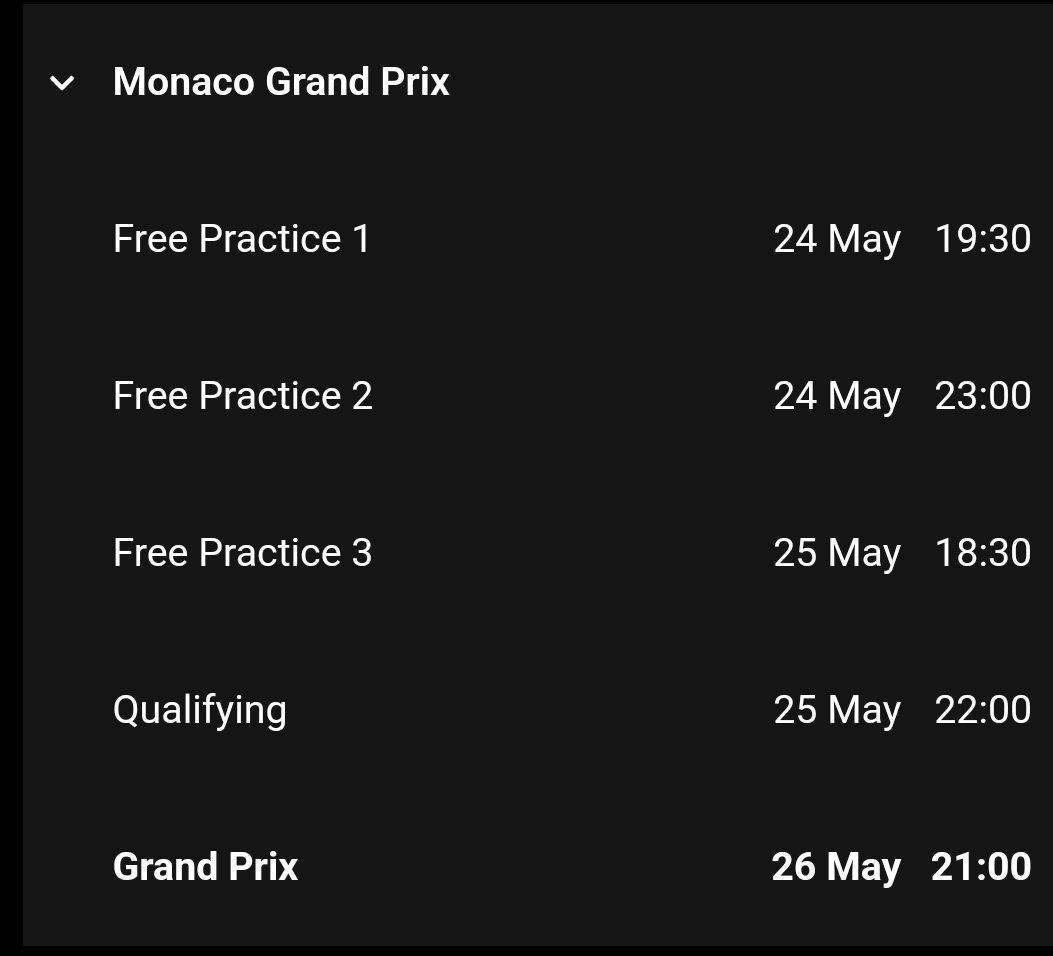 #MonacoGP
#Formula1