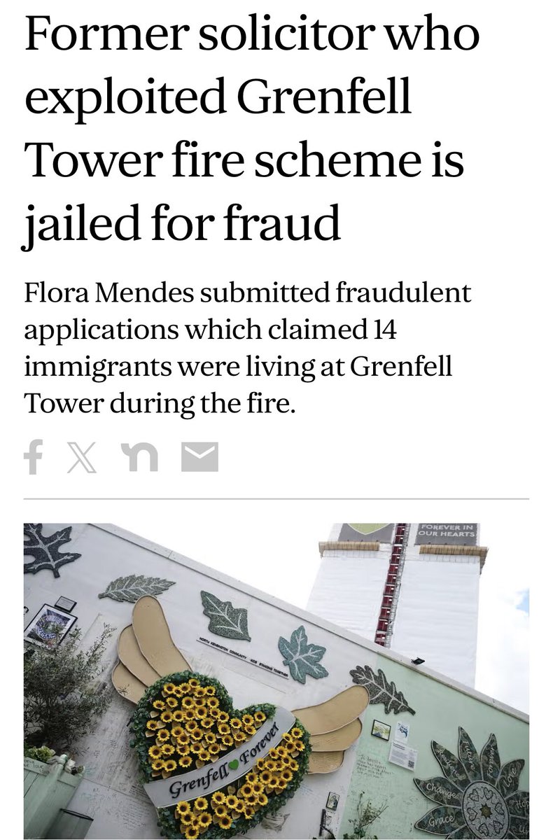 FORMER INDIAN SOLICITOR JAILED FOR GRENFELL FRAUD

Flora Mendes submitted fraudulent applications which claimed 14 immigrants were living at Grenfell Tower during the fire.

Mendes also exploited the Windrush scheme as she sought to provide immigration services to five people…
