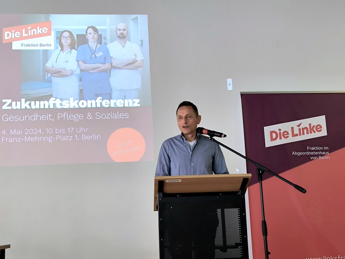 Unsere Zukunftskonferenz 'Das soziale Berlin' läuft. Mit der Keynote von Thomas de Vachroi (Armutsbeauftragter der Evangelische Kirche Berlin-Brandenburg).