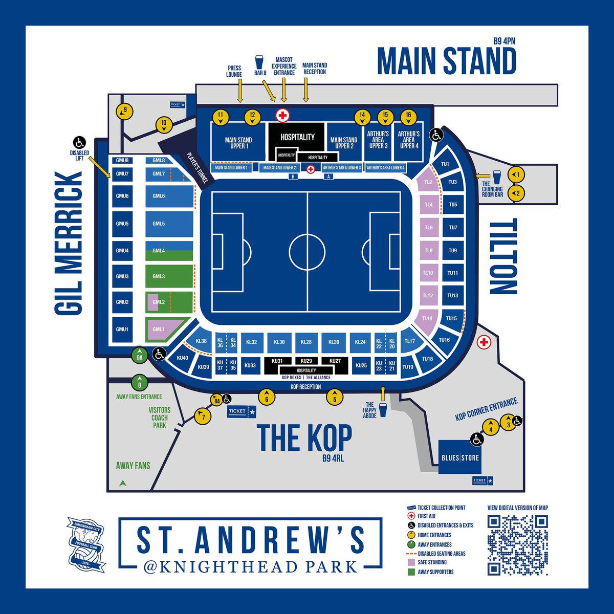 First time visitor to St. Andrew’s @ Knighthead Park? Check out our stadium map. 👇