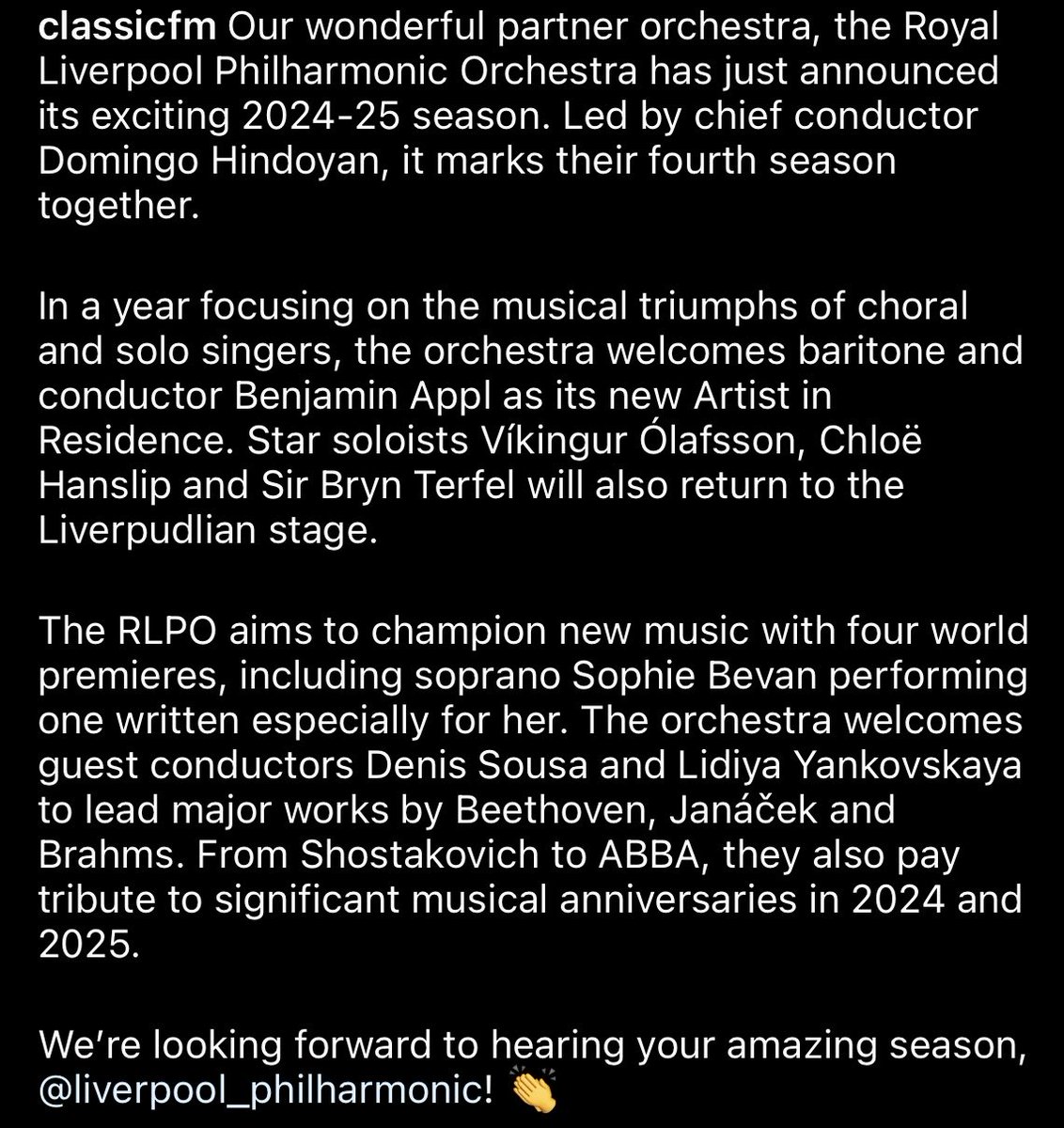 BIG NEWS - I could not be more excited: I will give my CONDUCTING DEBUT with ⁦@liverpoolphil⁩ next season directing Handel‘s Messiah - within my residency over the next 2 seasons as their ARTIST IN RESIDENCE. I couldn’t be more happy and excited. 🙏 liverpoolphil.com/news/press-rel…