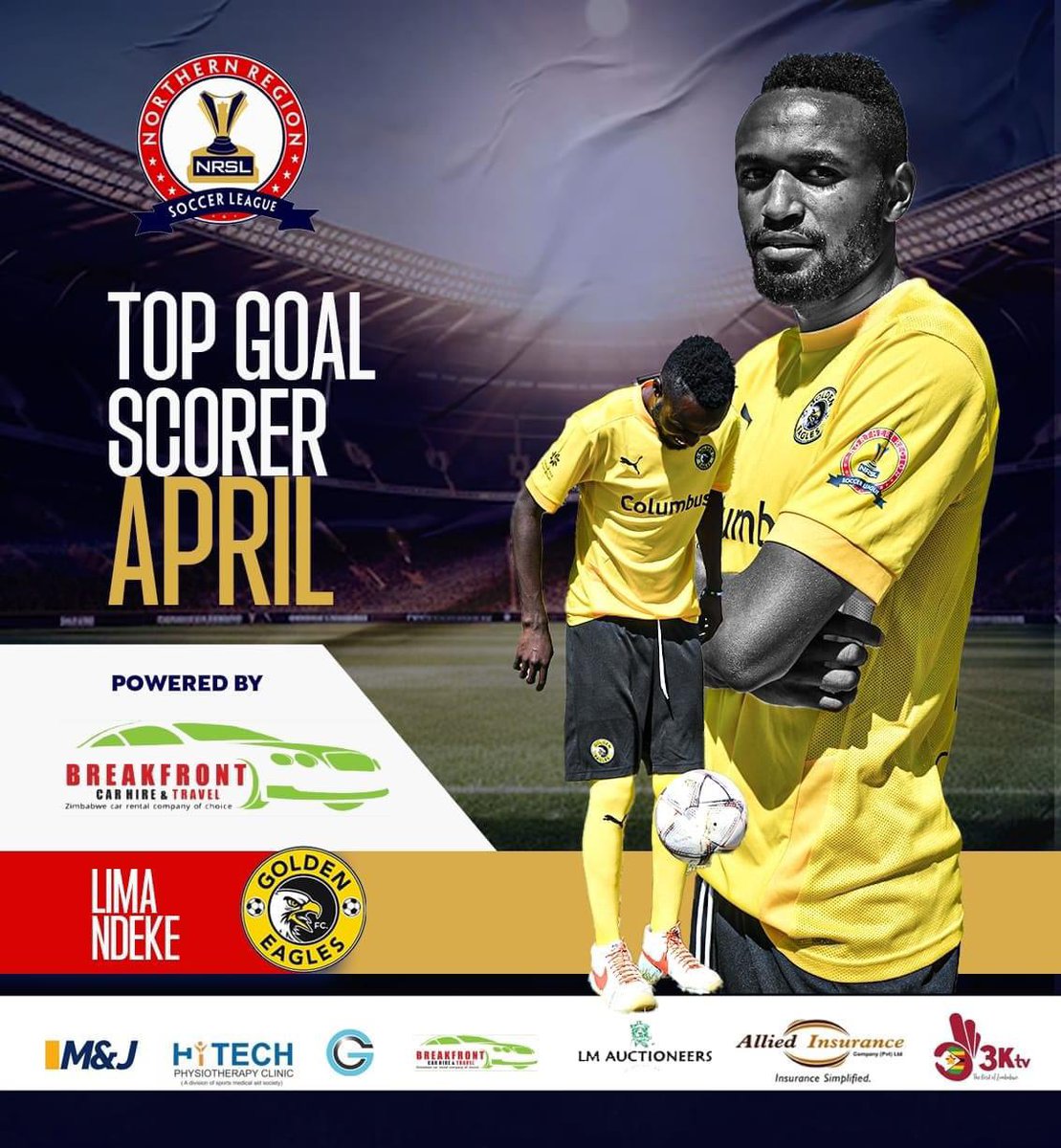 Congratulations to our Congolese import, Lima Ndeke - NRSL Top Goal Scorer for the month of April 🥇 #GondoHarishaye🦅