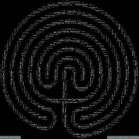 Clouds_Of_Words's tweet photo. 2024-05-04 is #WorldLabyrinthDay #LabyrinthDay #Wld
#WordCloud #WordCloudArt #DigitalArt #Art #Artwork #Minimalism https://t.co/C0Xgjpqeyz