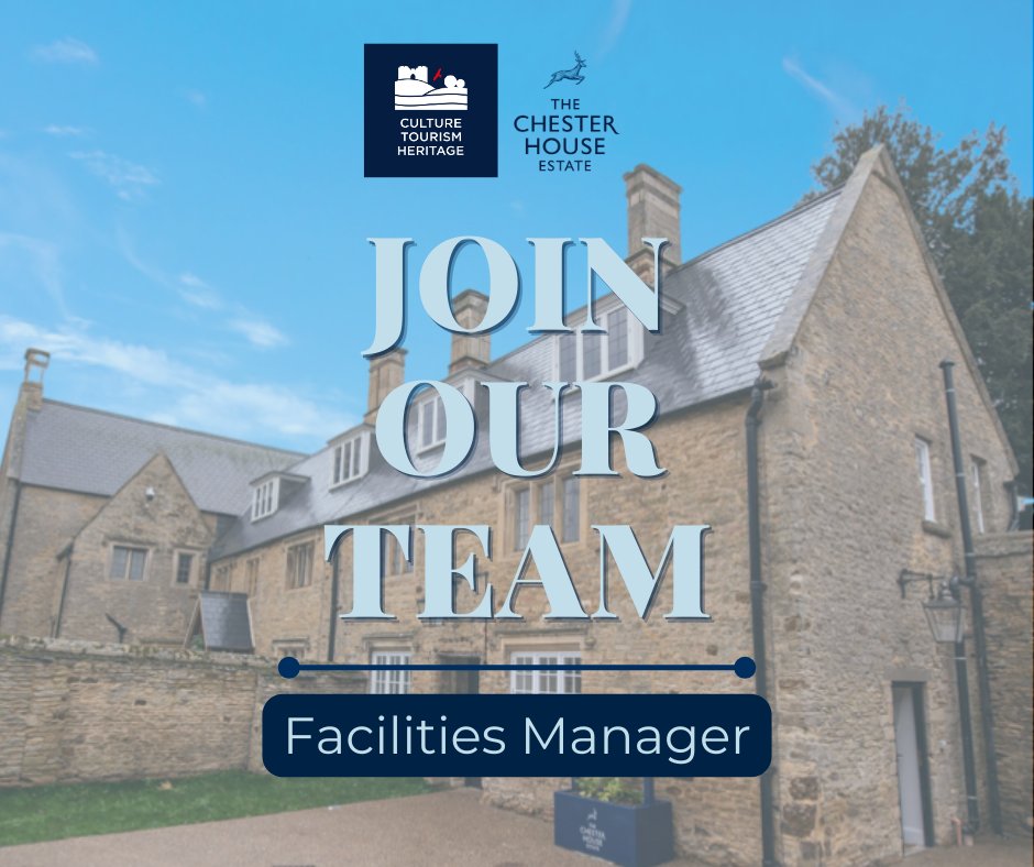 New job alert @ChesterHouse_UK  - join a dynamic team as Facilities Manager & take the lead on  the upkeep & development of a diverse portfolio of Culture, Tourism, & Heritage sites in North Northamptonshire. More info 👉 careers.northnorthants.gov.uk/jobs/job/Facil…

#jobs #wherenext

@NNorthantsC