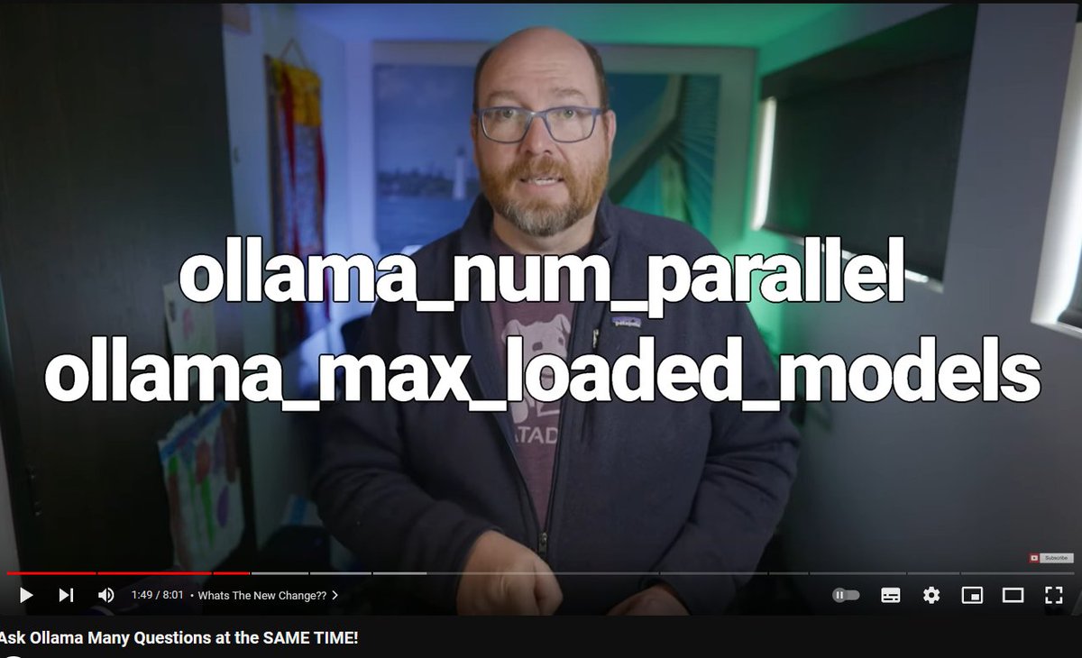 Ask Ollama Many Questions at the SAME TIME!
Concurrency

#ollama #ai #llm #llms #artificalintelligence 

youtube.com/watch?v=MDbdb-…