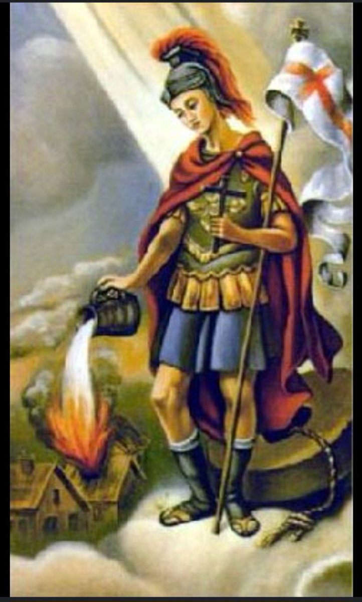 Today is the Feast day of St Florian, patron Saint of Firefighters. Today I remember my ex colleagues & friends & those still 'on the bell' also the many (too close for comfort ) calls, St Florian watching over us & those in times of need #Staysafe