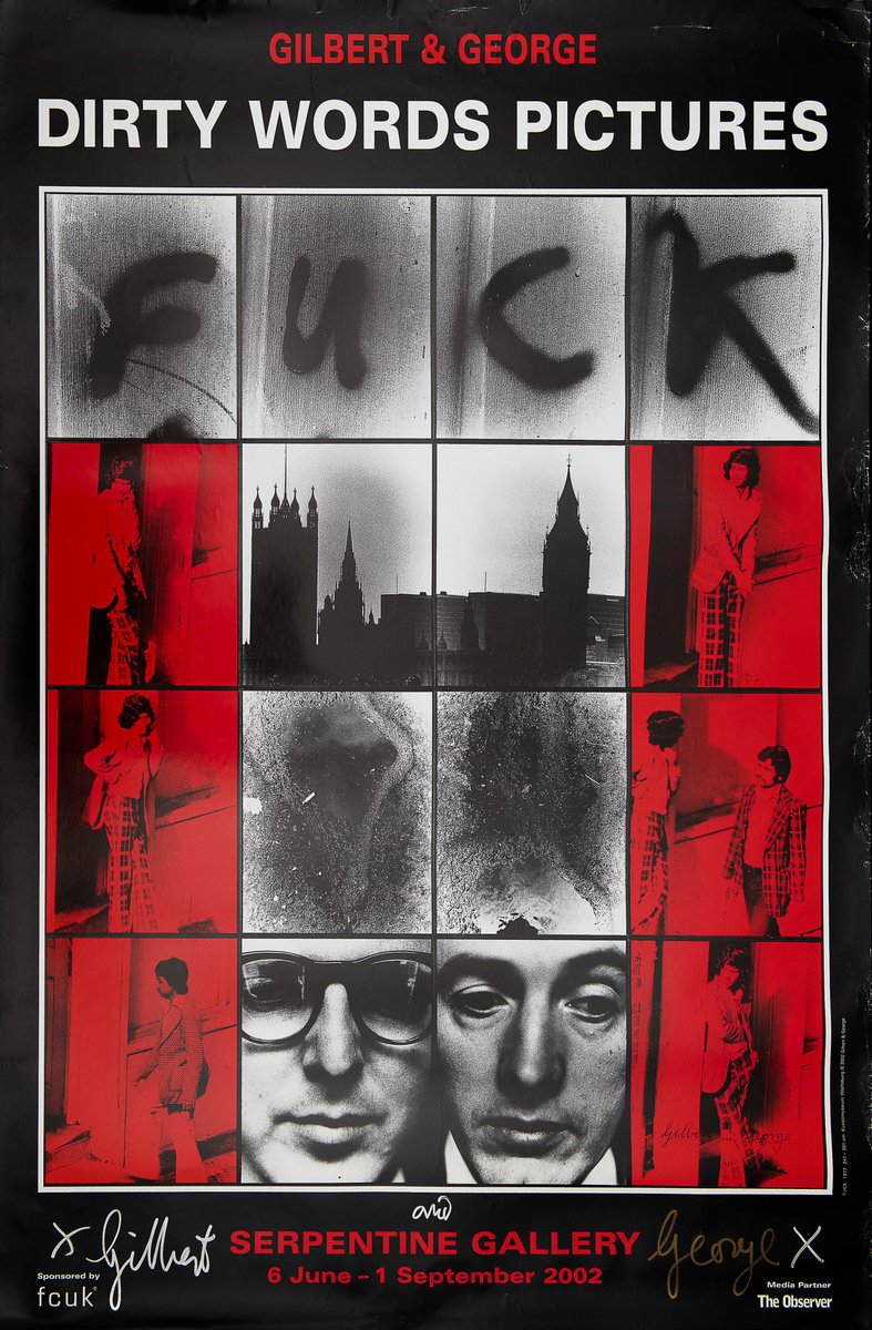 Gilbert & George: Dirty Words Pictures, Serpentine Gallery, 2002