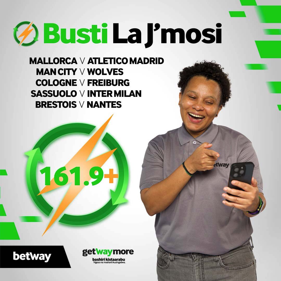 Odds za 161.9+? C’mon y’all… Bet na @BetwayTanzania weekend hii ili UVUNE!