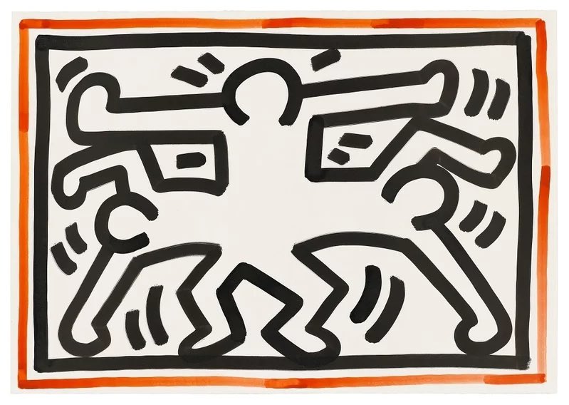 Keith Haring Untitled 8.8.88 1988 #Haring #VirtualCollection24