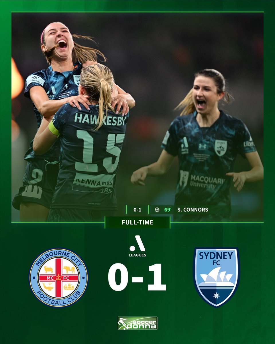Sydney FC is the new A-League champion 🏆 👏

#melbournecityfc #sydneyfc #aleague