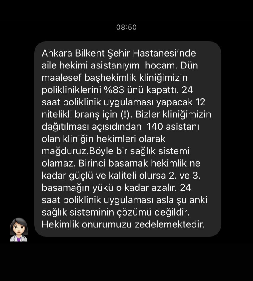 DahiliyeDoktoru's tweet photo. Meslektaşlarımdan gelen birkaç mesaj var 👇🏻 https://t.co/ioBiWI1gAm