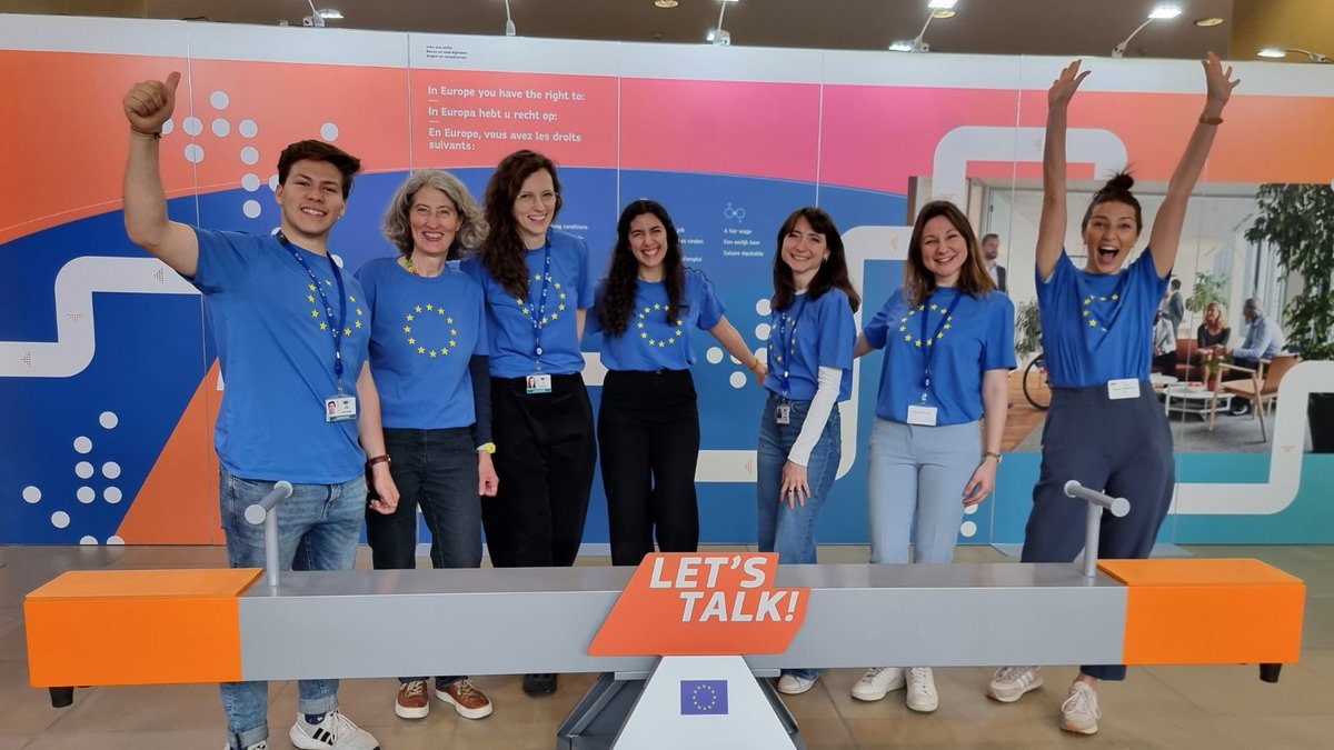 🎉We are here at the #EUOpenDay!
Come to the Berlaymont building and visit our 'Fair and Resilient Economy' village 🇪🇺.
💼Discover today how EU policies shape your work-life balance.
#EuropeDay