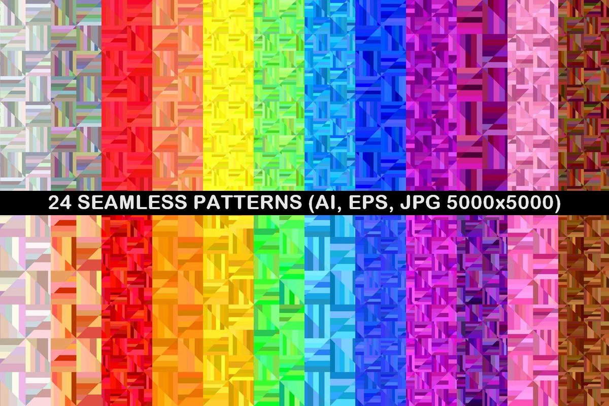 24 Seamless Patterns designbundles.net/davidzydd/3436…  #AbstractDesign #discount #CheapVectorGraphic #PatternSale #PremiumVectorPattern #CheapPatterns #PatternGraphics #PremiumBackgrounds #vector #seamless #CheapVectorPattern