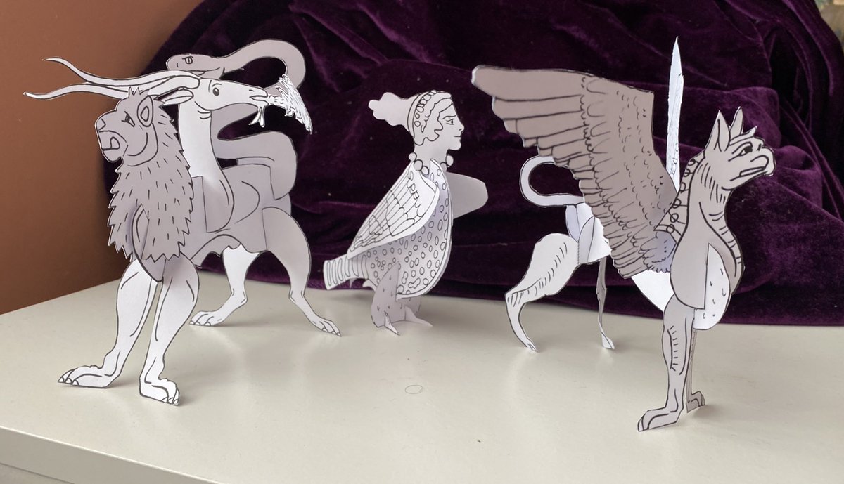 First test passes on a little mythical menagerie: ✨Chimera, Siren, Griffin (all WIP)✨ What other creatures would you like to see added? (And yes, Cerberus is in process…)