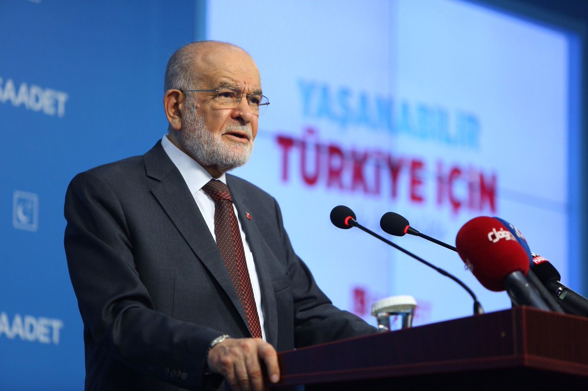 Saadet Partisi lideri Temel Karamollaoğlu sağlık sorunları nedeniyle görevini bırakacağını açıkladı. Kemal Kılıçdaroğlu ve Meral Akşener’den sonra Karamollaoğlu dönemi de sona erdi.